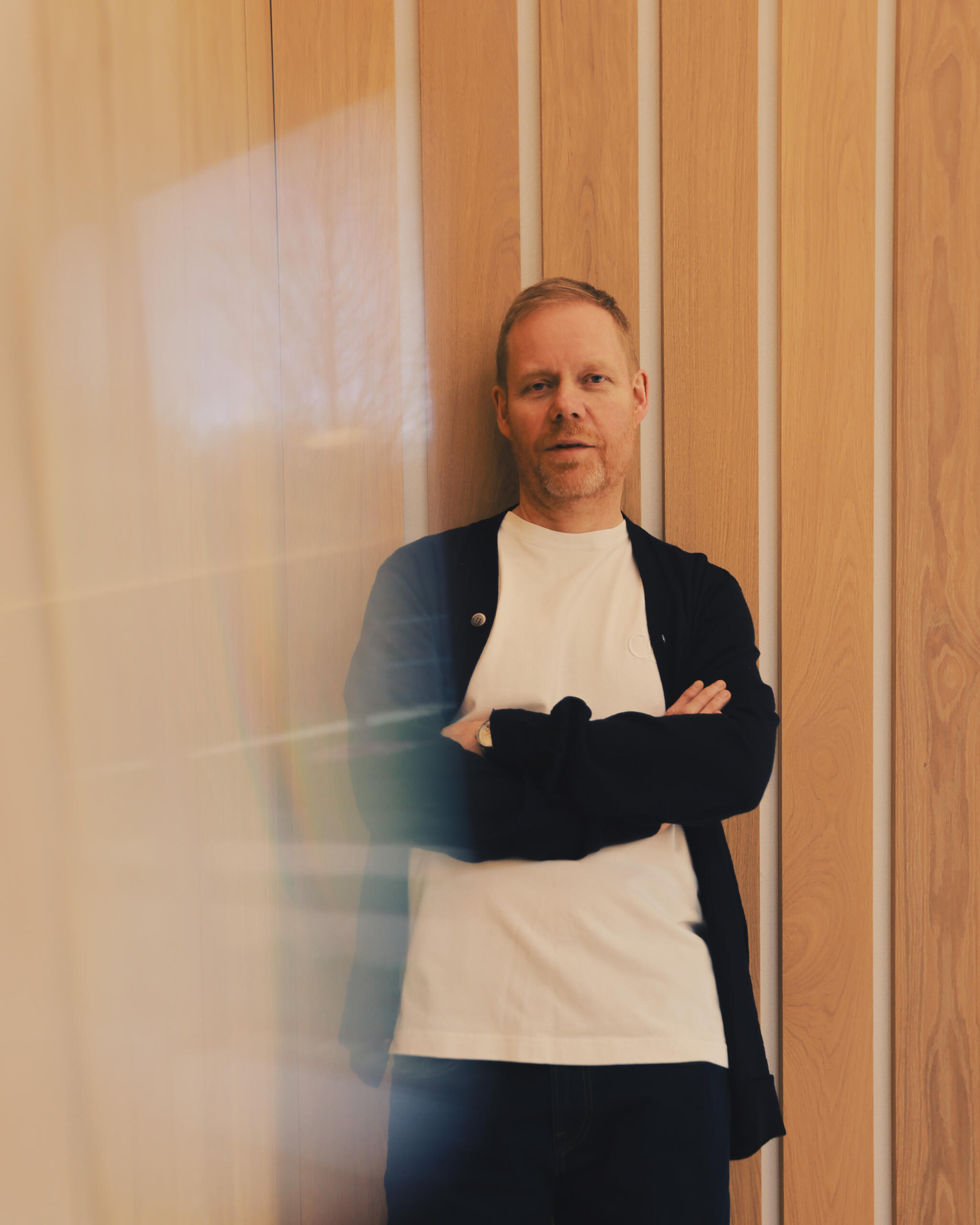 Portrait photography of the composer Max Richter